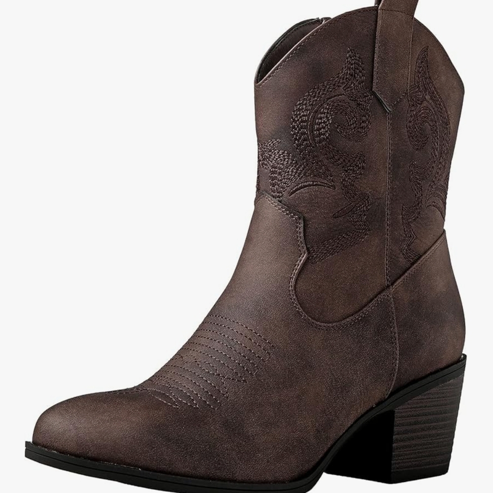 New Sz 10 Brown Cowboy Boots